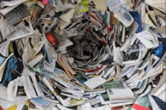 Pile of Paper and Books in a mound