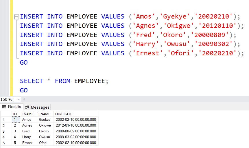 The Identity Column Property