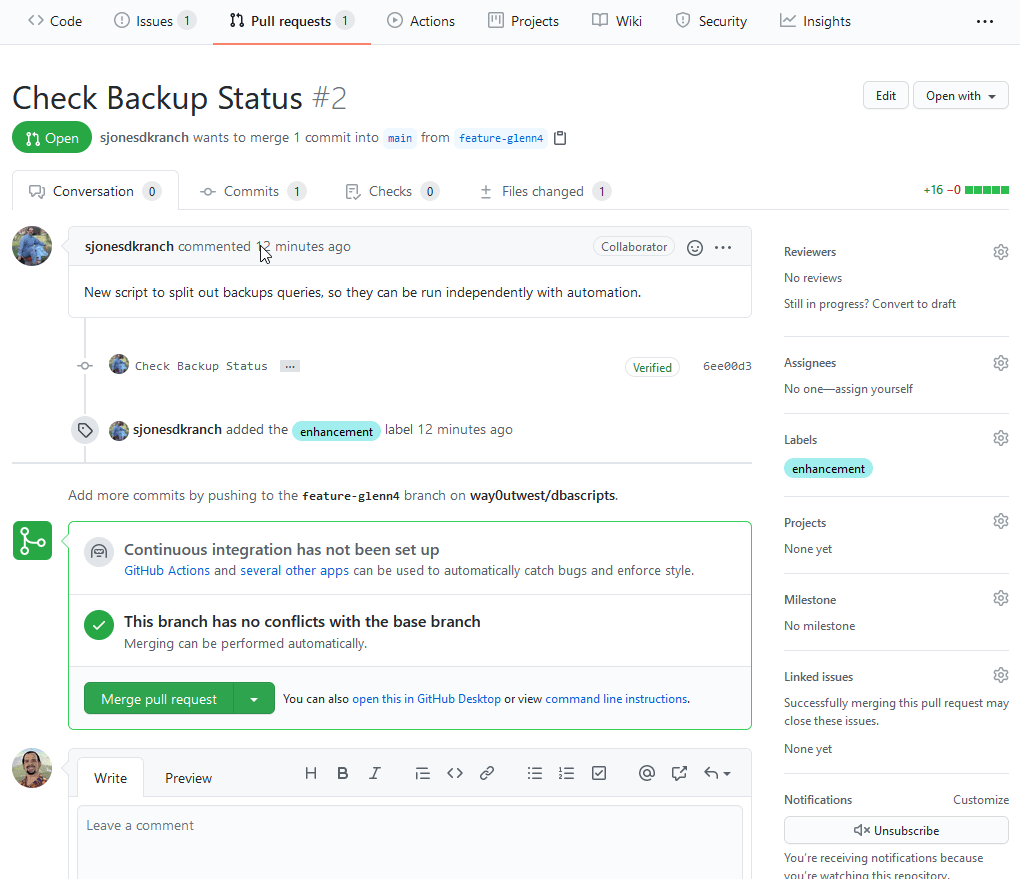 Basic Git for DBAs: What's a Pull Request? – SQLServerCentral