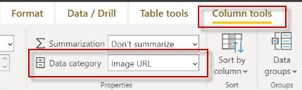 Change the category of the image to image URL