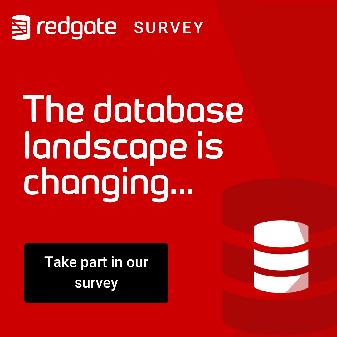 Link to State of Database Landscape Survey