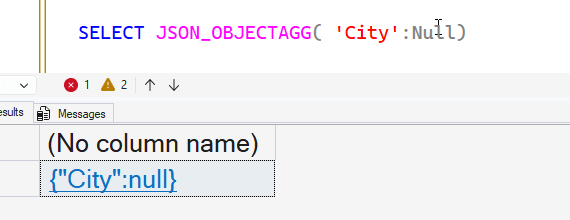 Null passed in for a value returns NULL