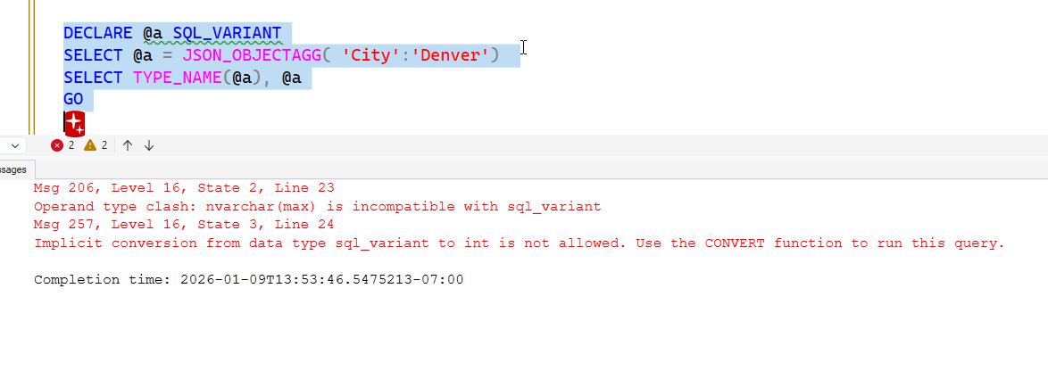 Error showing nvarchar(max)