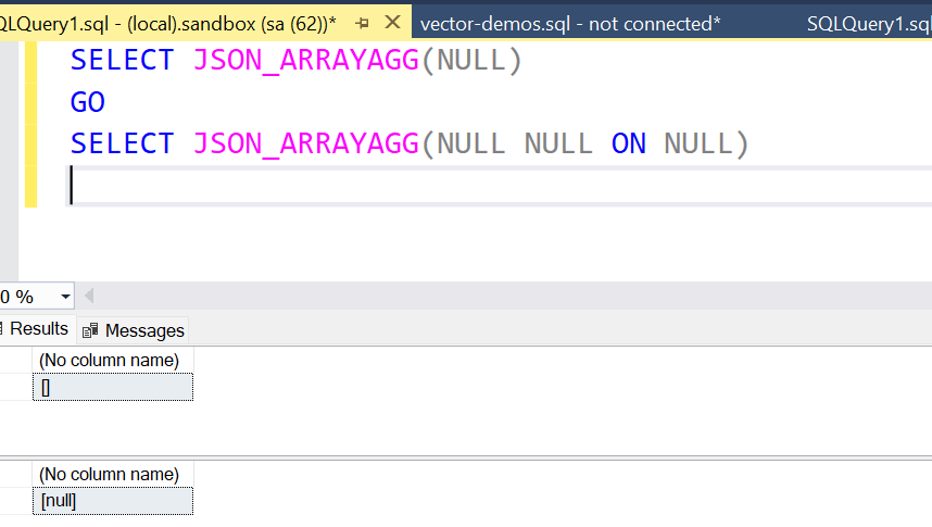 NULL strings