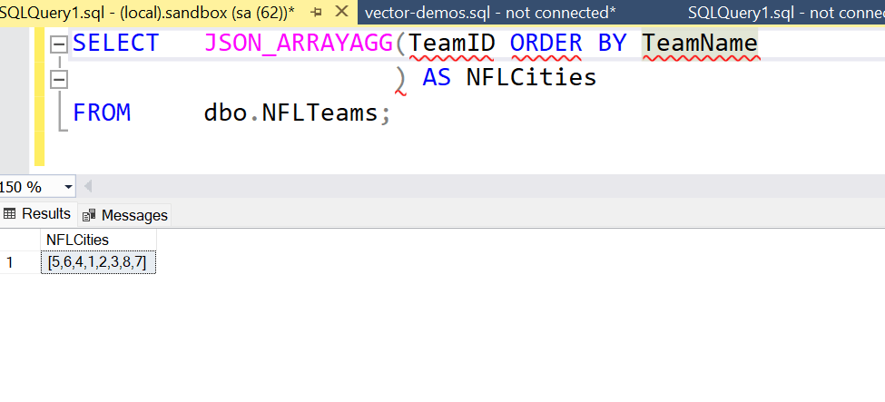 Integers in the array
