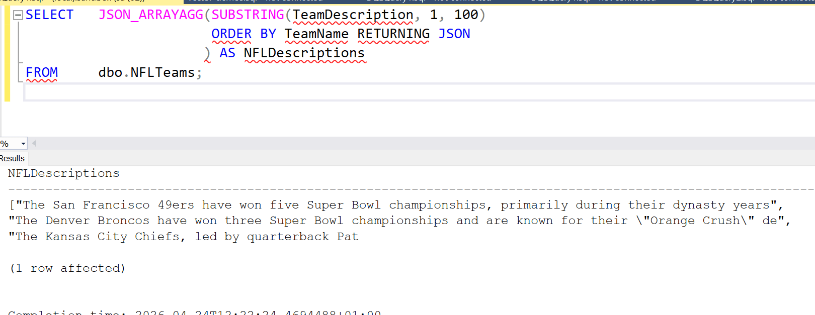 Escaped quotes in element