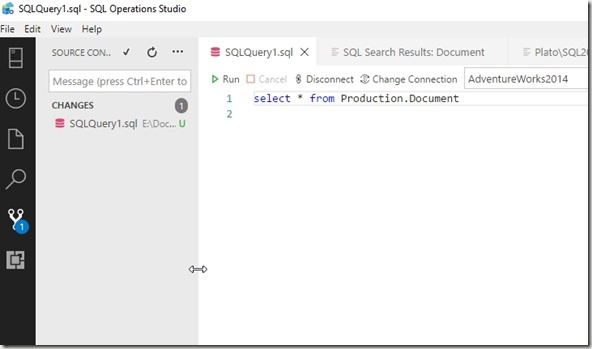2018-07-09 20_04_12-SQLQuery1.sql - SQL Operations Studio