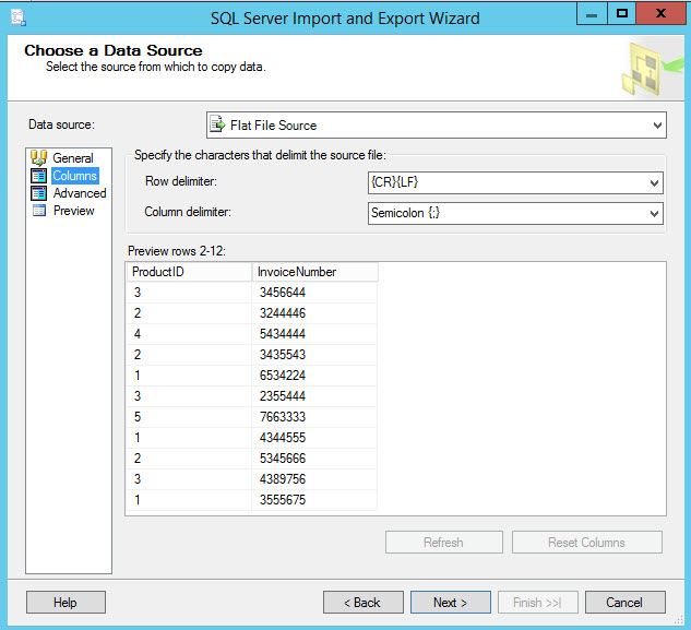 ssis import to dbf