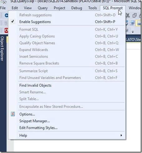 2016-09-23 10_27_33-SQLQuery3.sql - (local)_SQL2014.Sandbox (PLATO_Steve (61))_ - Microsoft SQL Serv