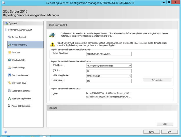 ms sql reporting services https