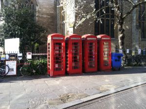 English phone boxes