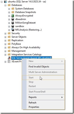 2018-05-23 15_19_26-SQLQuery4.sql - ubuntu.master (sa (56))_ - Microsoft SQL Server Management Studi