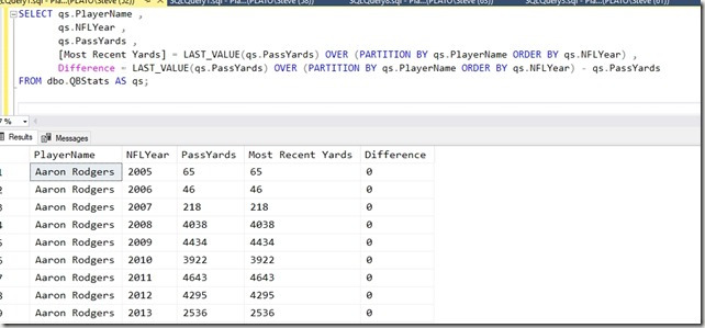 2018-08-22 19_11_16-SQLQuery1.sql - Plato_SQL2016.NFLAnalysis (PLATO_Steve (52))_ - Microsoft SQL Se