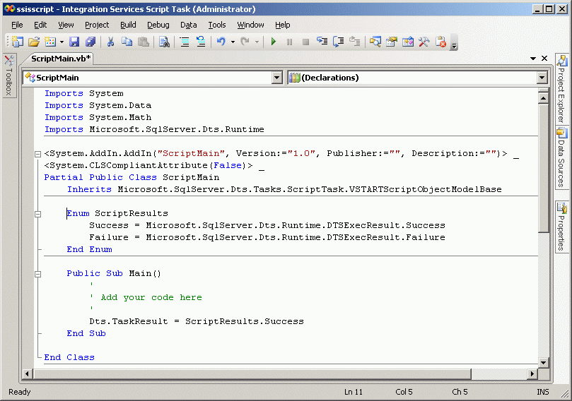 A VB.NET toolkit for writing SSIS Script SQLServerCentral