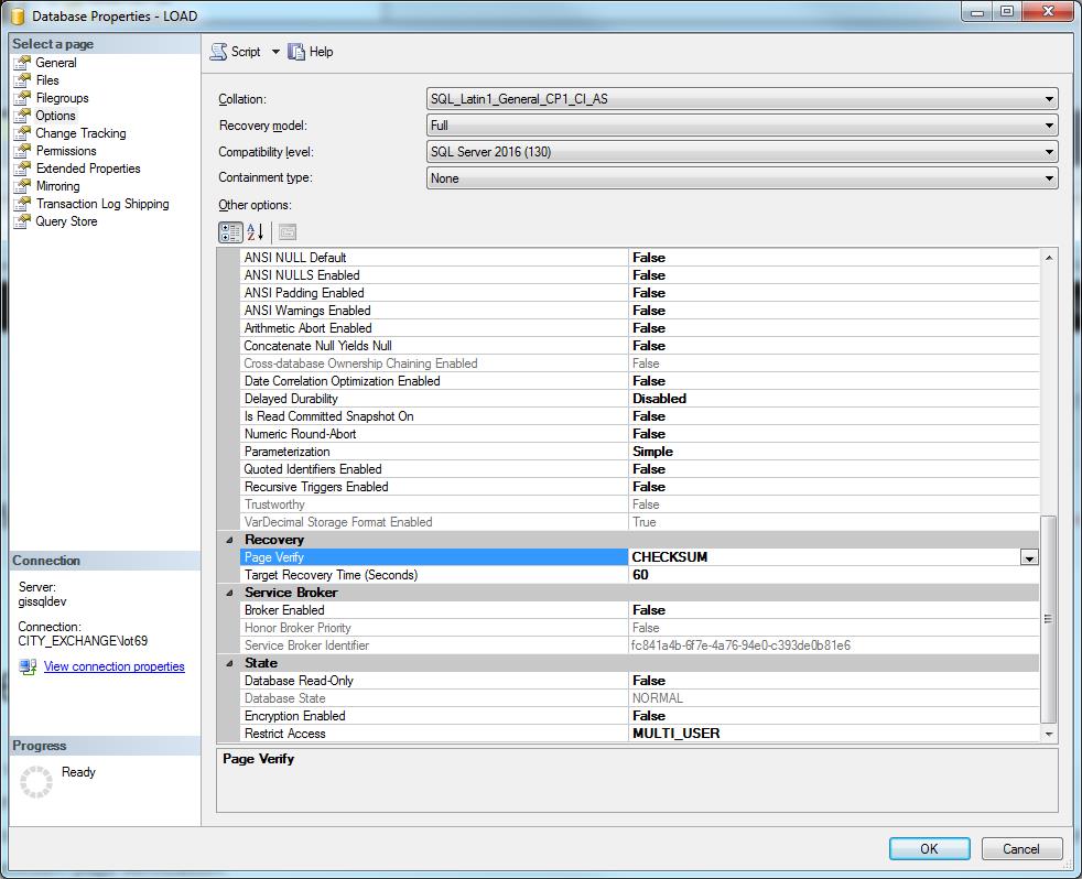 Load properties. 1с включить read committed snapshot.