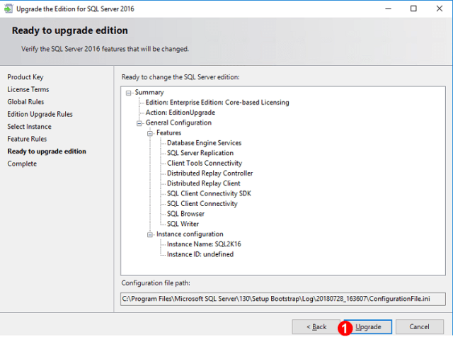 Update the SQL Server Edition