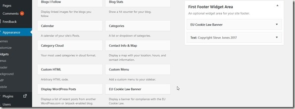 2017-09-22 17_38_33-Widgets &lsaquo; Voice of the DBA &mdash; WordPress
