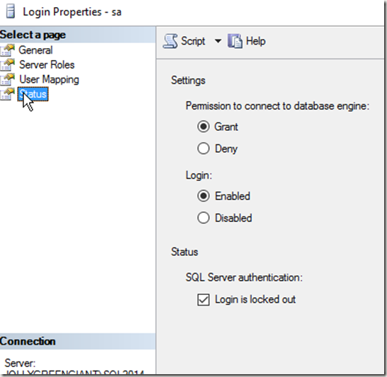 USING SQL SERVER ACCOUNT LOCKOUT FEATURE - Special Topic SA-8