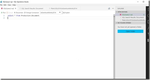 2018-07-09 20_10_49-SQLQuery1.sql - SQL Operations Studio