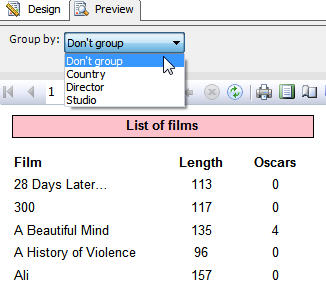 sql server reporting services grouping data